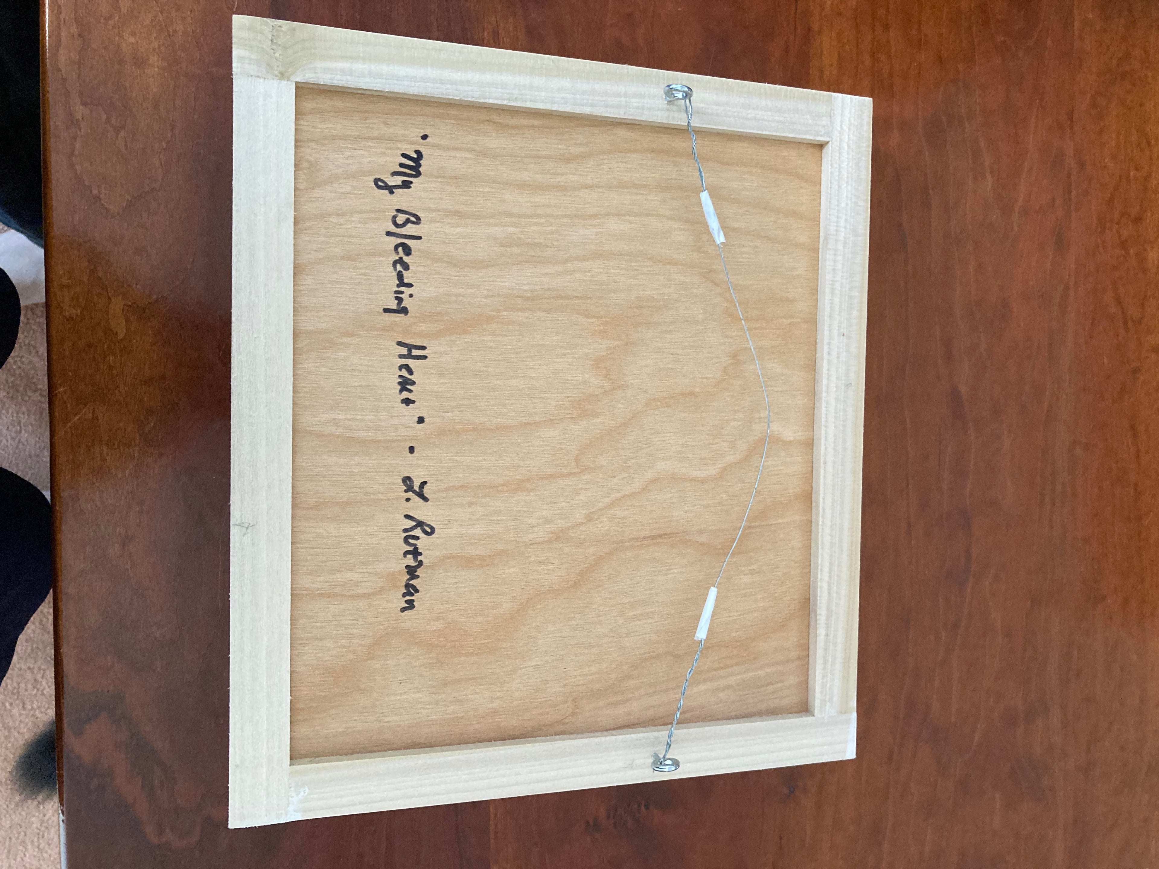 Framed Art Tile Entitled “My Bleeding Heart