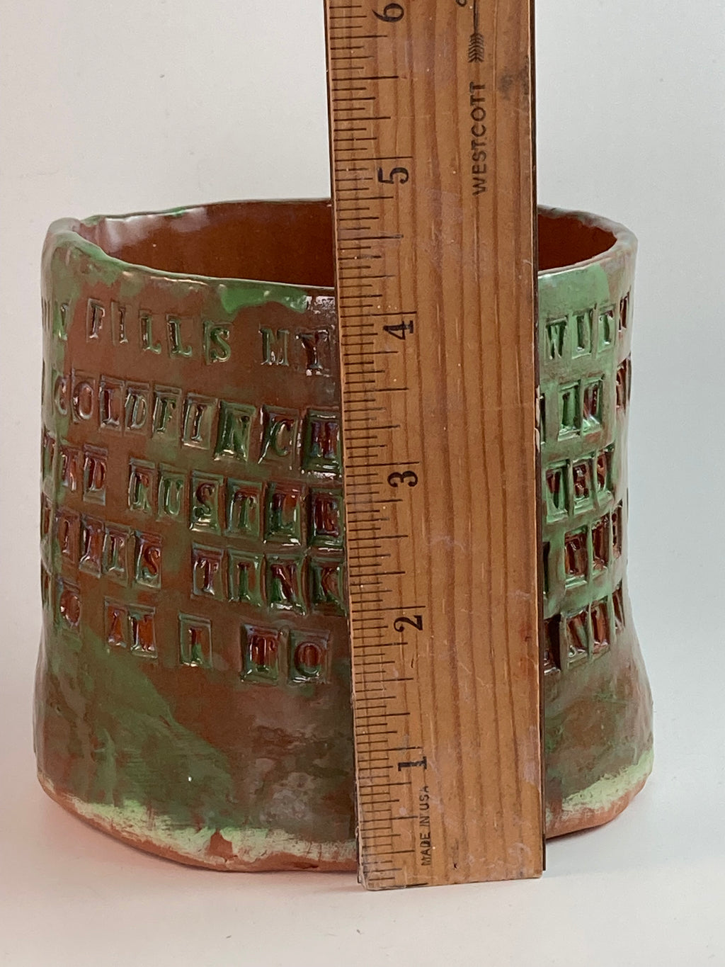 Handmade Pottery “Poetry” Vase