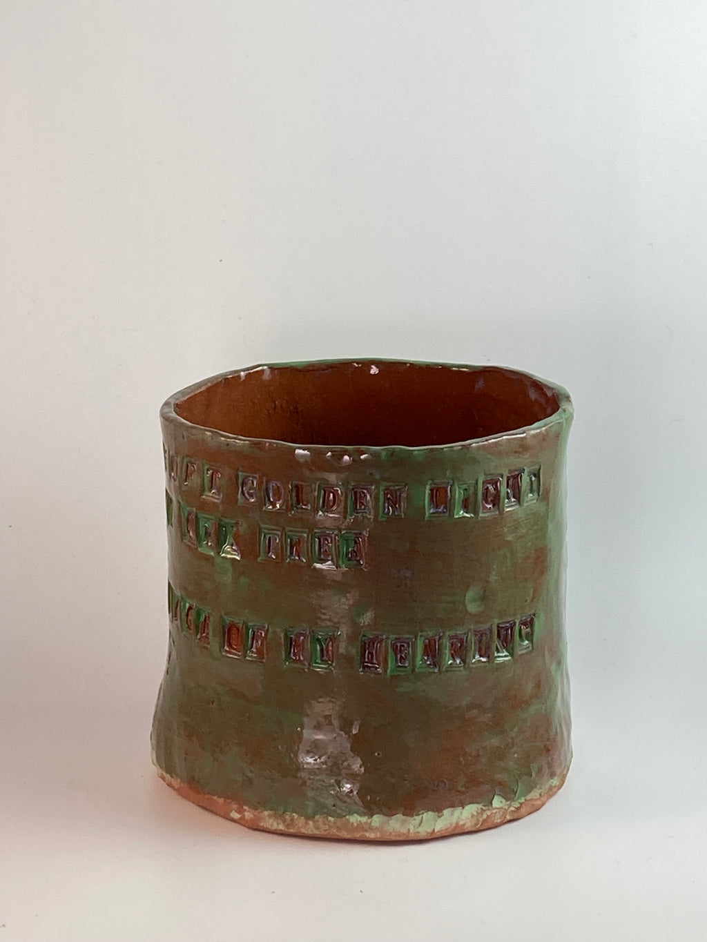 Handmade Pottery “Poetry” Vase
