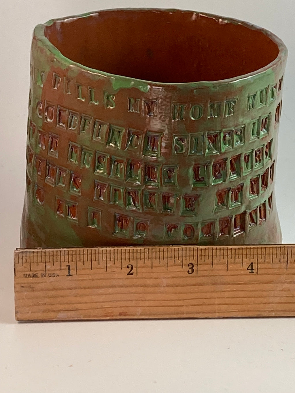 Handmade Pottery “Poetry” Vase