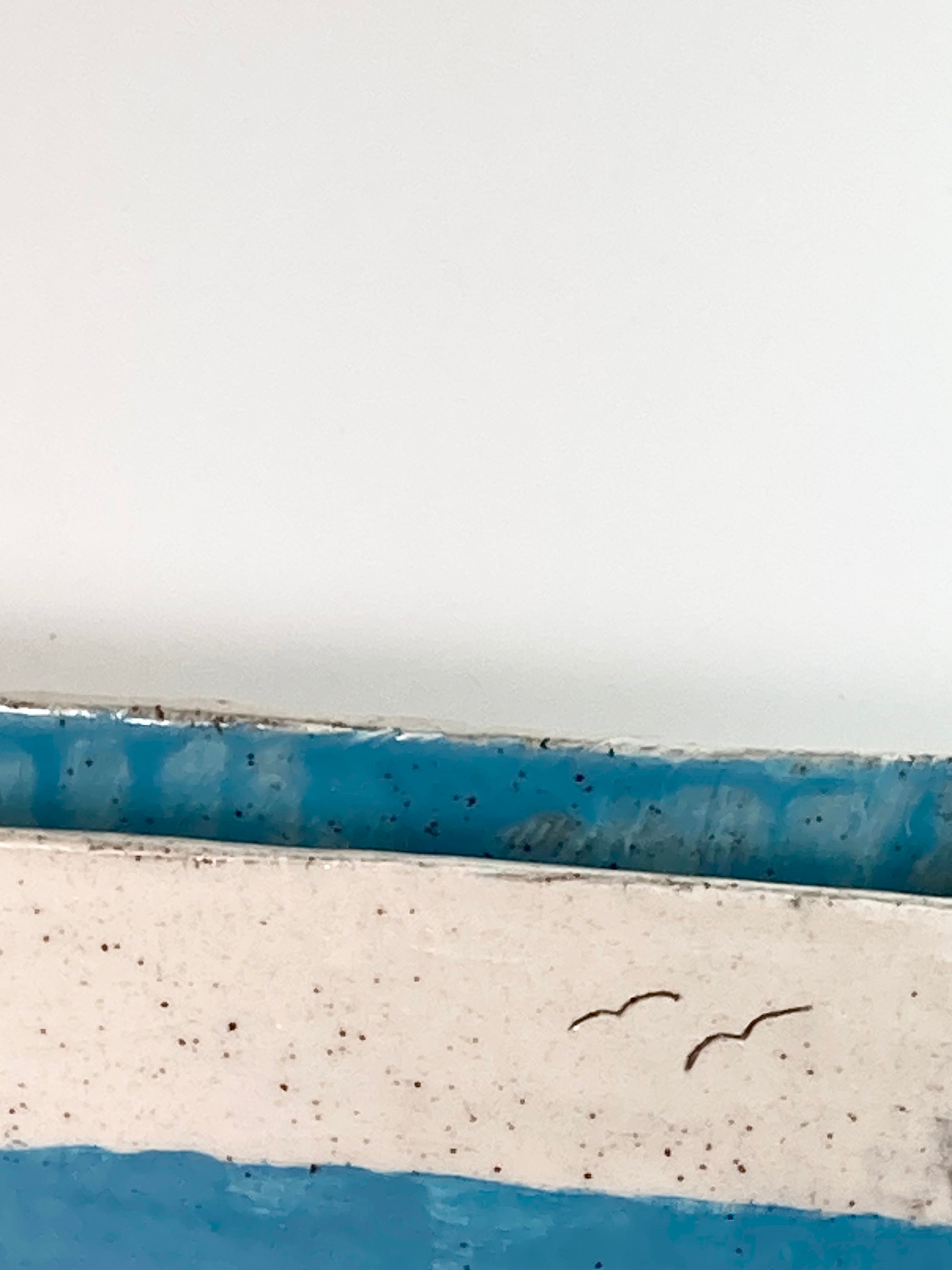 Blue Sailboat Vase