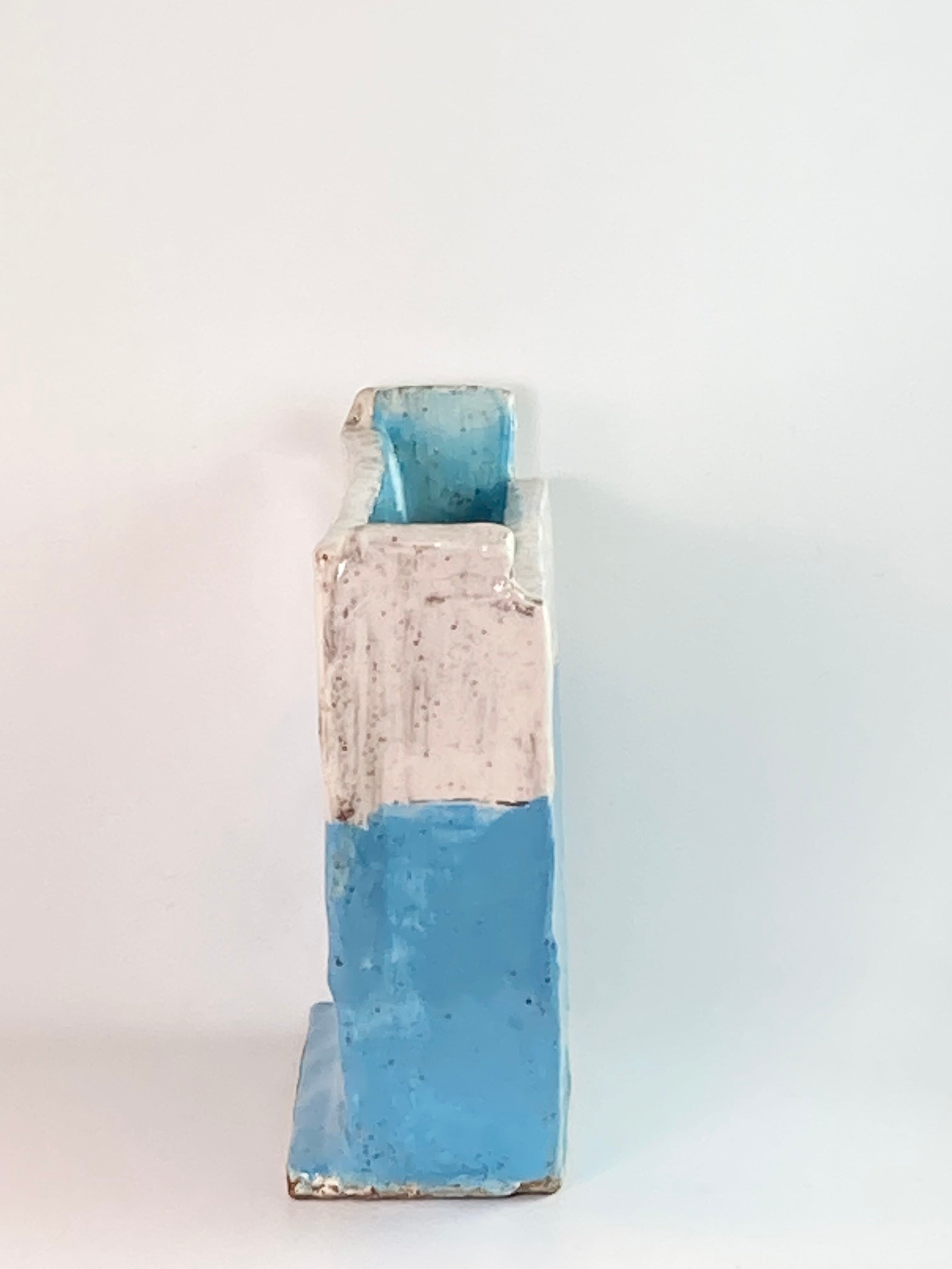Blue Sailboat Vase